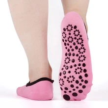 Woman Socks Yoga Silicone dots non-slip For Fitness Dance Pilates Breathable Ballet Foot Scoken Sport Gym Sock Slippers