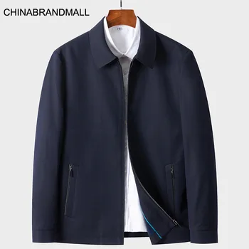 

Autumn Middle Age Men Lapel Jacket Fat Man Plus Fat Plus Size Loose Top Fat Extra Large Short Money Coat
