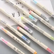10 цветов Акварельная мягкая кисть маркер ручка тонкий наконечник кисть пули дневники раскраска книги каллиграфия надпись цветная ручка