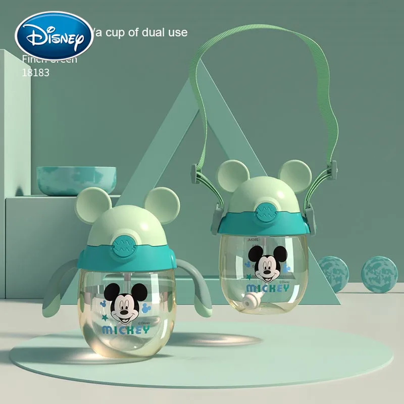 Disney baby cup Детская кружка с ремнем питьевое молоко PPSU детская обучающая емкость с безмен Бутылка чайник