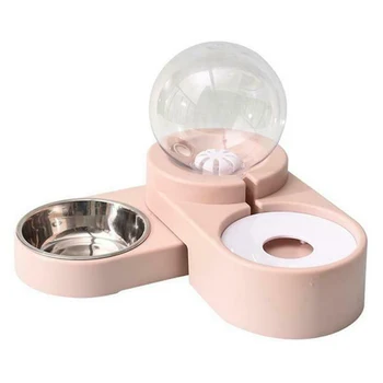 

Pet Bowls Cat Dog Food Automatic Feeder 1.8L Fountain for Water Drinking Food Feeding FPing