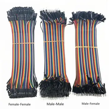 

120pcs Dupont Line 10CM 20CM 30CM 40Pin Male to Male + Male to Female and Female to Female Jumper Wire Cable for Arduino DIY KIT