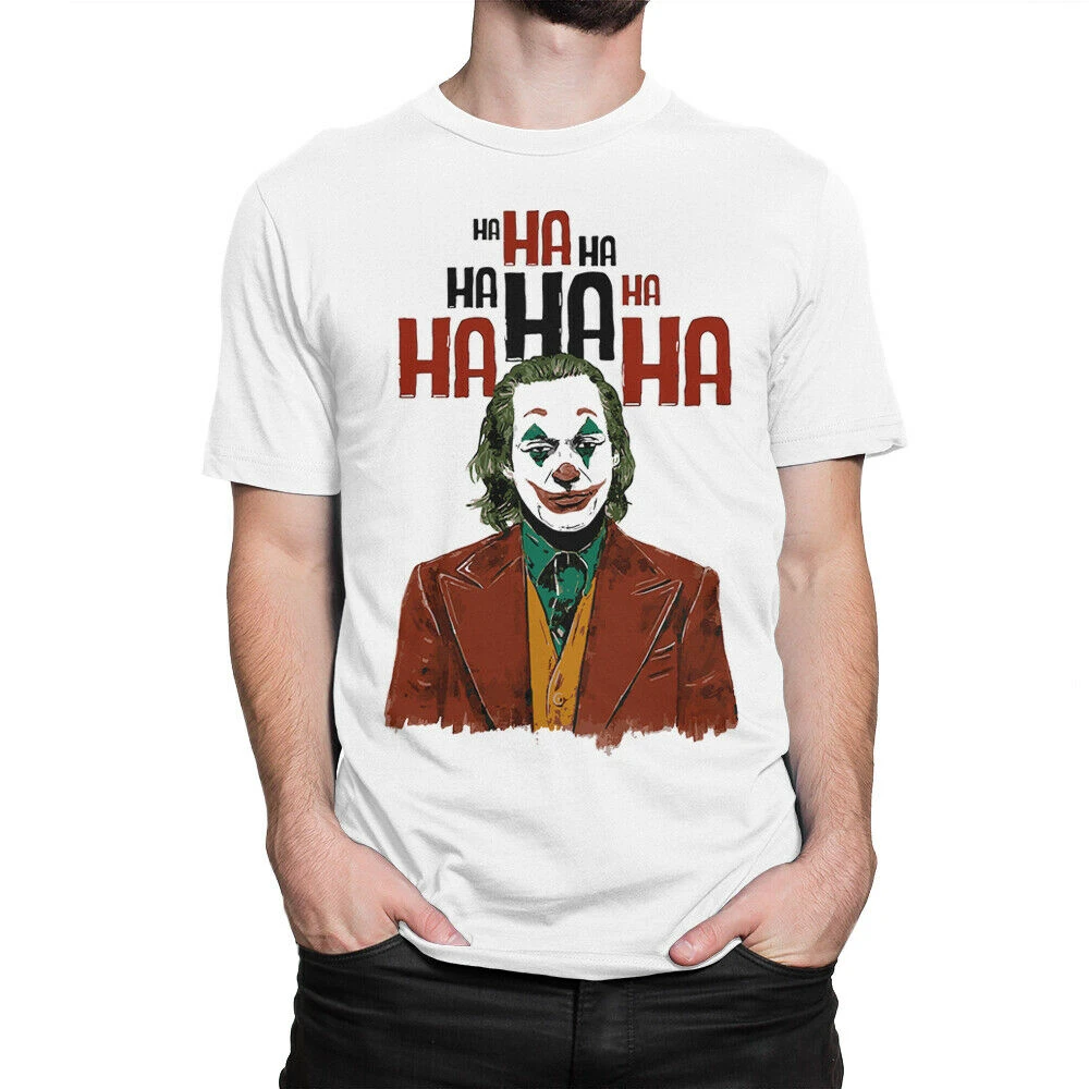 Joker Movie Art футболка Joaquin Phoenix Футболка Harajuku забавная | Мужская одежда