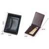Fashion Small Men's Leather Money Clip Wallet With Coin Pocket Male ID Card Slot Cash Holder Bag Mini Purse For Man Magnet Hasp 6