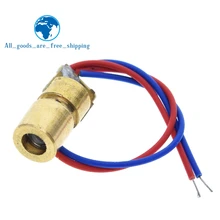 TZT 10 шт. 5 в 650 нм 5 мВт Регулируемый точечный модуль лазерного диода красный прицел Медная головка мини лазерная указка