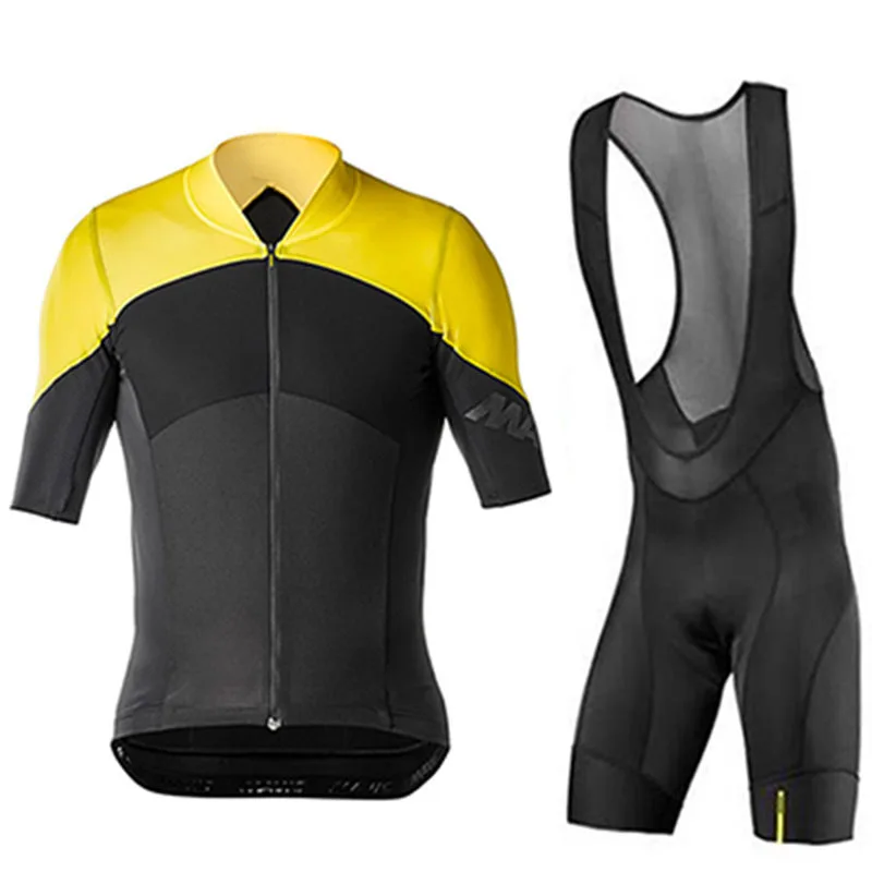 MAVIC Pro Team дышащая мужская велосипедная Джерси спортивная летняя одежда для горного велосипеда Ropa Ciclismo hombre быстросохнущие нагрудник шорты наборы - Цвет: 8