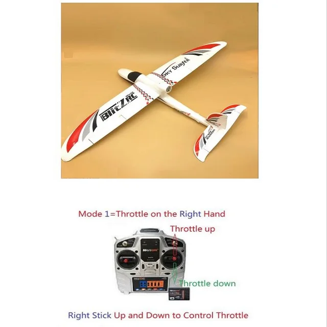 850mm Wingspan Sky Surfer Propeller Rc Trainer Plane Rtf Free Shipping Aliexpress Toys Hobbies