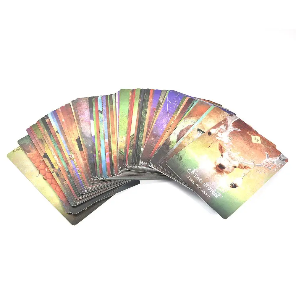68 шт. карты Таро для Spirit Animal Oracle divination Fate Tarot Deck настольные игры Famlily вечерние карточные игры