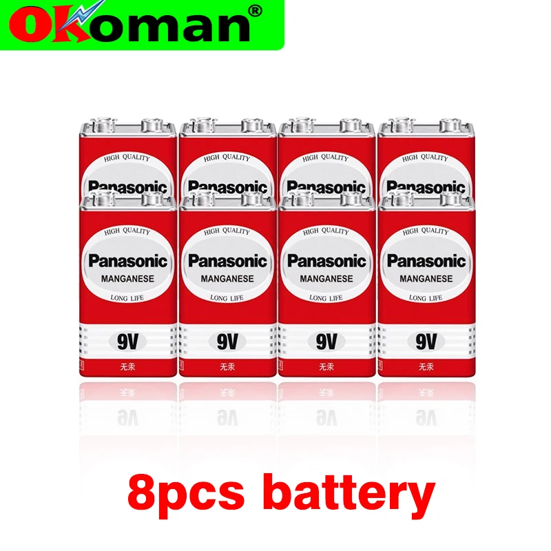 8 шт./лот 100% Оригинальный 9 в аккумулятор Greencell PP3 6F22 6LR61 MN1604 В блок сверхмощный