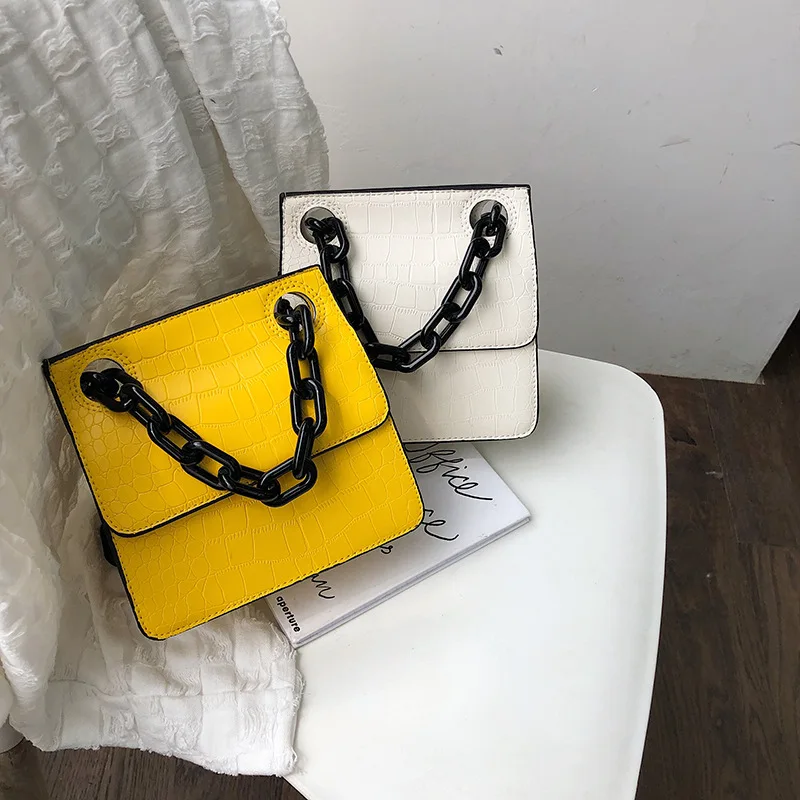

Language meng wei Pu Chain Bag Women's 2019 New Style Korean-style Fashion Shoulder Bag Versatile Stone Pattern Shoulder Bag