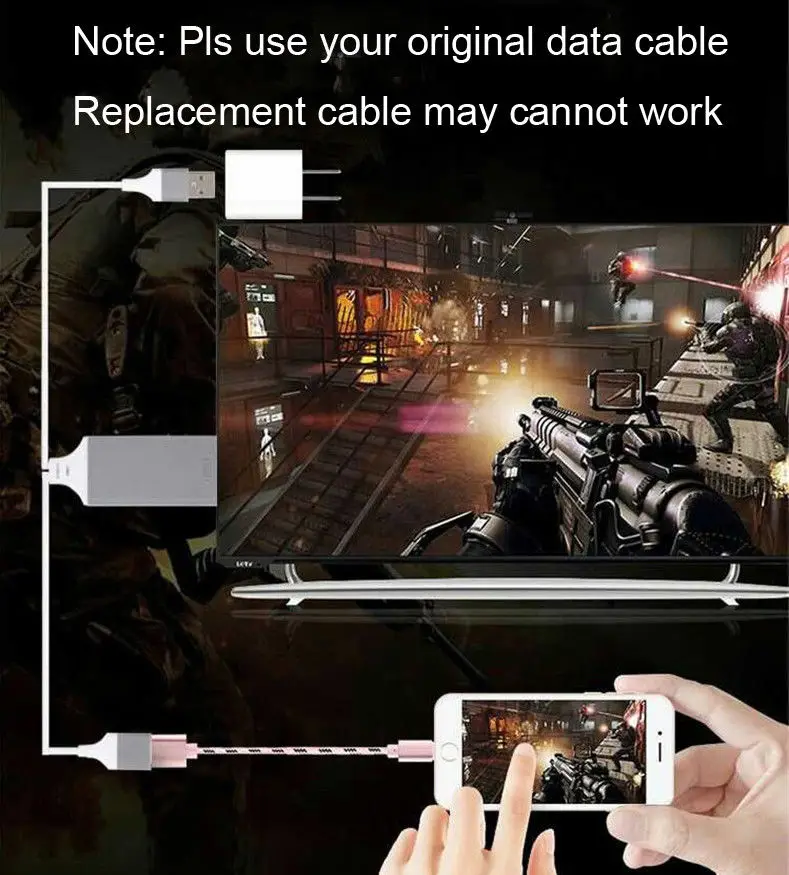 USB HDMI ȣȯ ȭ  ̺ HDTV ̷   7 8 ÷ X XS ִ XR 11 12 ̴ 13 IOS   ̵ ȭ TV
