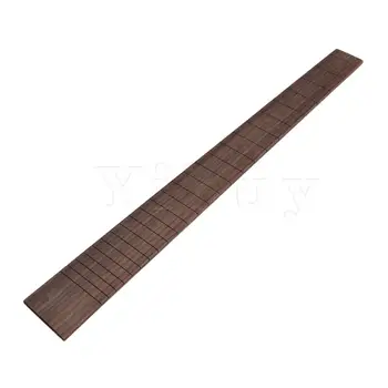 

Yibuy Black Roeswood Electric Guitar Fingerboard A Grade 628MM 24F Musical Parts