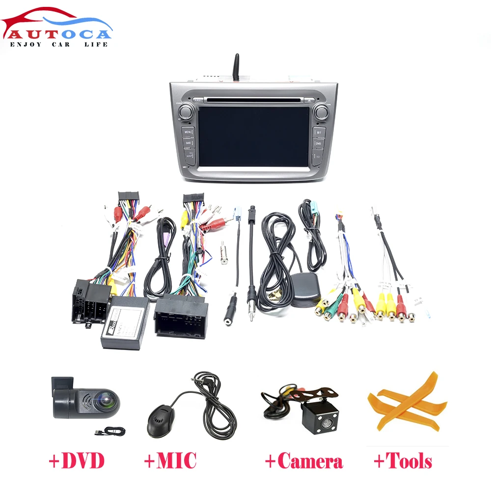 4G 64G ips DSP 1 Din Автомобильный мультимедийный плеер Android 9 для Alfa Romeo Mito 2008- Авто Радио DVD gps навигационная система USB DVR
