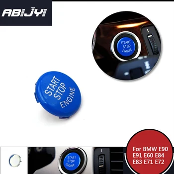 

For BMW 5 Series E60 2004-2009 Car Styling Start Stop Engine Button Switch Cover Car Accessories Black Blue Red