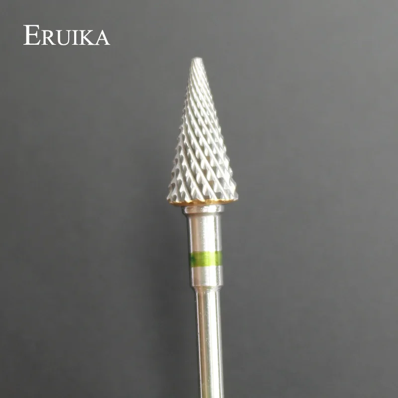 ERUIKA, 1 шт., твердосплавные сверла для маникюрного салона с зонтиком, Электрический Маникюрный сверлильный станок, роторная пилка для ногтей, удаляет принадлежность для чистки