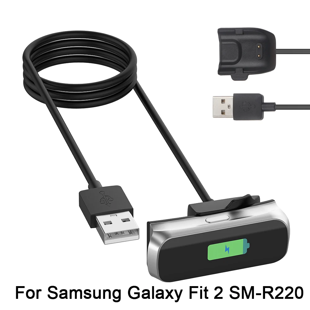 Charger Holder For Samsung Galaxy Fit 2 SM-R220 Smart Watch Wristband Charger USB Charging Cable Power Dock Station 1Pcs