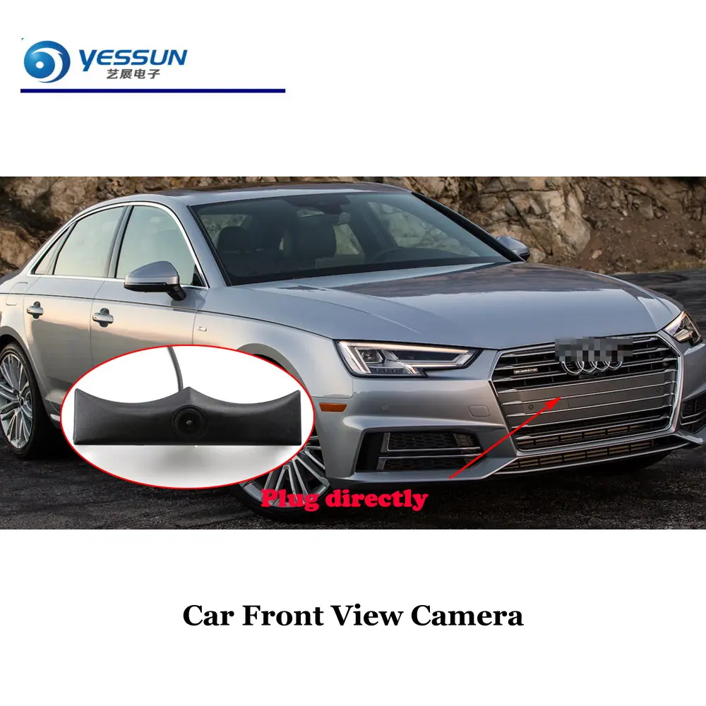 Вид спереди автомобиля Prking Камера для Audi A4 A4L авто спереди и сзади Камера