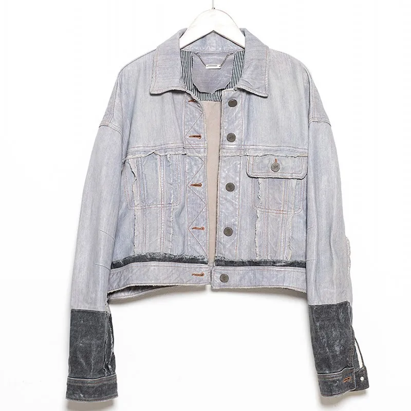 

New Designer Women 100% Sheepskin Genuine Leather Boyfriend Hip Hop Loose Fit Outwear Casual Short Coat Biker Jacket