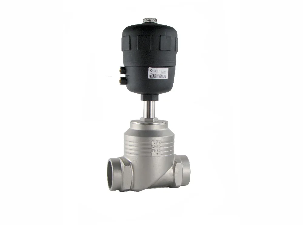 US $556.99 3 Inch 22 Way Piston Controlled FlatSeat Valve Globe Control Valve Big Port With Weld Ends 125mm SS Actuator