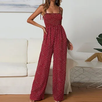 

Women Sleeveless Jumpsuit Ladies Casual Loose Playsuit Long Trousers Monos Largos Mujer Cargo Women'S Summer Overalls