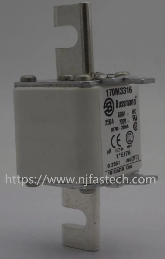 Электрический предохранитель типа 170M3316 250A 690V Bussmann Предохранитель
