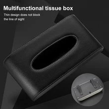 

Car Sun Visor Tissue Box Car Leather Tissue Box Holder Napkin Holder Auto Interior Storage Decoration Clip On Paper Napkin Box
