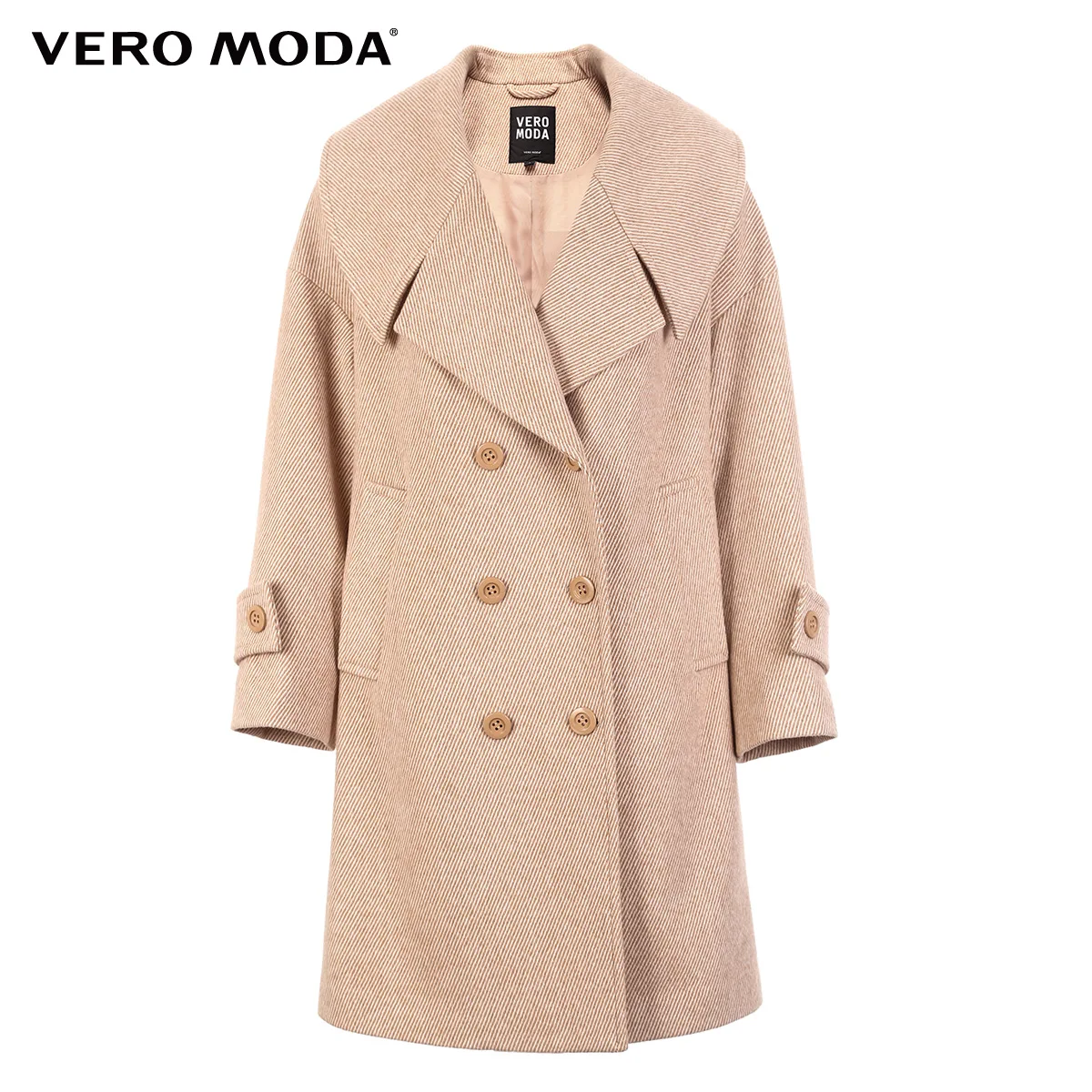 Vero Moda женское двубортное пальто с лацканами | 318327565