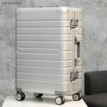 Vescovo чемодан на колесиках из алюминиево-магниевого сплава, универсальная сумка для мужчин и женщин 2" 28 дюймов, дорожная сумка с паролем, 20 дюймов
