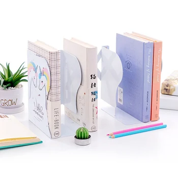

Metal Students Unicorn Pattern Retractable Bookshelf Creative Iron Book Storage Stand Office Desktop Storage Supplies