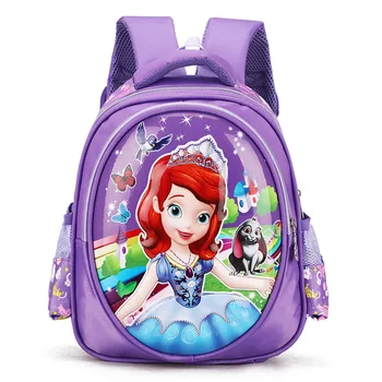 

Disney 1-3 grade schoolbags girl Snow White backpack children cartoon Spiderman Sophia boys and girls travel backpack