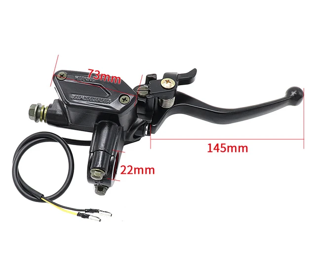 1 pces atv gy6 motocicleta esquerda/direita superior dianteiro/traseiro bomba de freio embreagem hidráulica com alça bloqueio estacionamento para 150cc 250cc 3