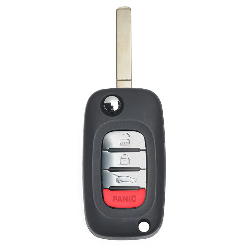 KEYECU 2 шт. OEM Флип дистанционный Автомобильный ключ для Mercedes Benz Smart Fortwo 453 Forfour 16, Fob 3+ 1 4 Кнопка-433 МГц-4A чип