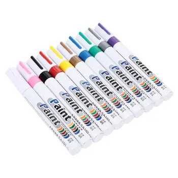 

Vehemo 10pcs Car Mending Fill Paint Pen Tool Applicator Waterproof Touch Up Paint Repair Coat Painting Scratch Clear Remover