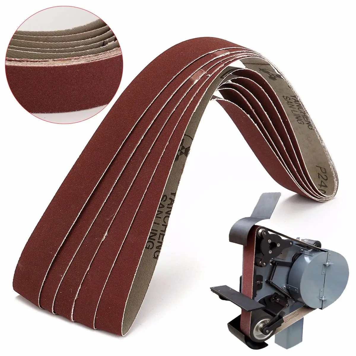 5 шт. шлифовальная и полировальная Замена шлифовальных лент бумага для углового