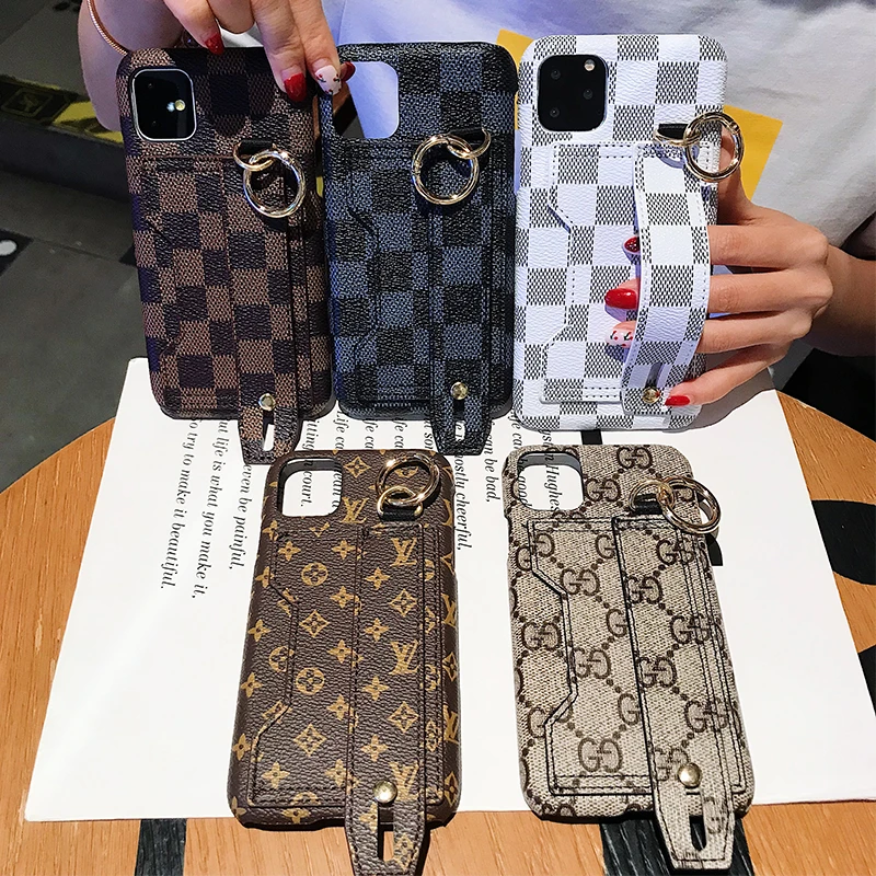 Роскошный классический напульсник чехол для телефона для IPhone 11 Pro XS Max XR 7 8 6S Plus Модный высококачественный силиконовый чехол в клетку