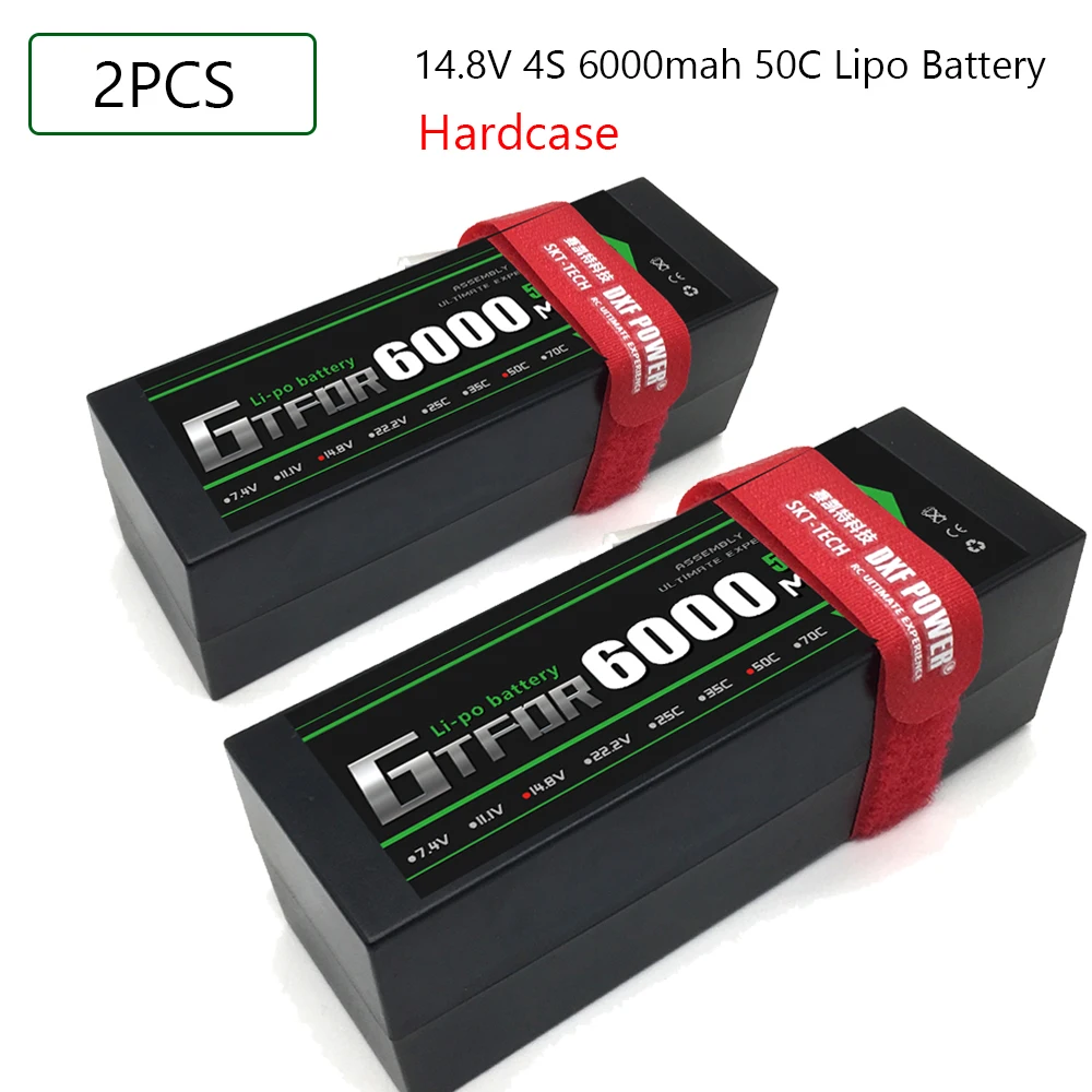 GTFDR Lipo 4S аккумулятор 14 8 в 6000 мАч 50C T Deans XT60 EC5 XT90 XT90-S Жесткий Чехол для 1/10 1/8 багги
