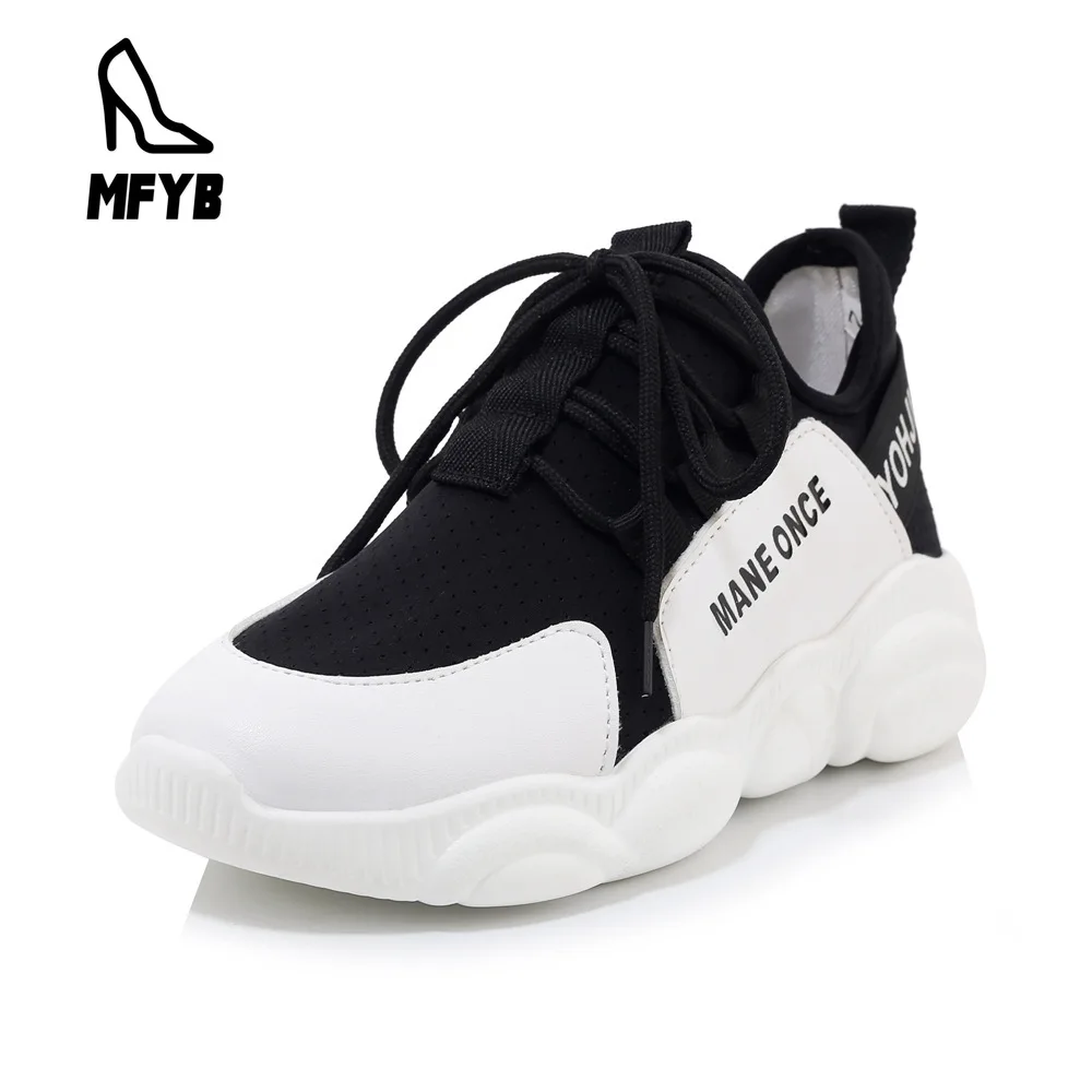 

MFYB Women's vulcanized shoes 2019 autumn new Korean version of the simple round head cross strap women's casual shoes 34-46