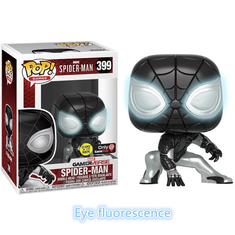 Funko POP Marvel Мстители 3: война бесконечности Железный человек паук ПВХ фигурка куклы Коллекция Модель игрушки Детские подарки на день рождения - Цвет: with box399