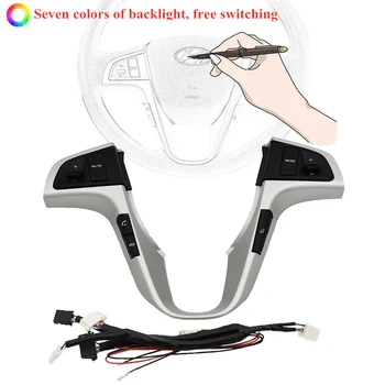 

7 colors backlight With bluetooth For H yundai VERNA SOLARIS Multi-function Steering Wheel Audio Control Buttons