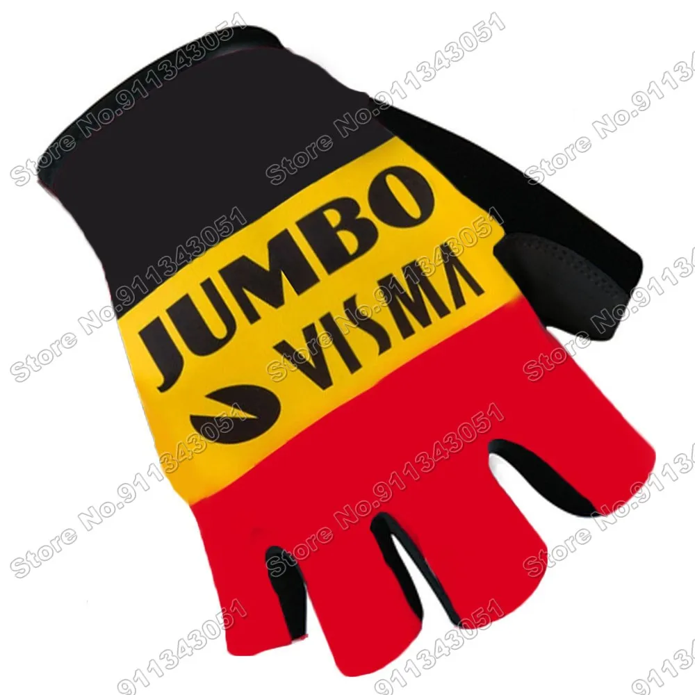 Коллекция 2022 года велосипедные перчатки Jumbo Visma чемпион Бельгии гелевые на