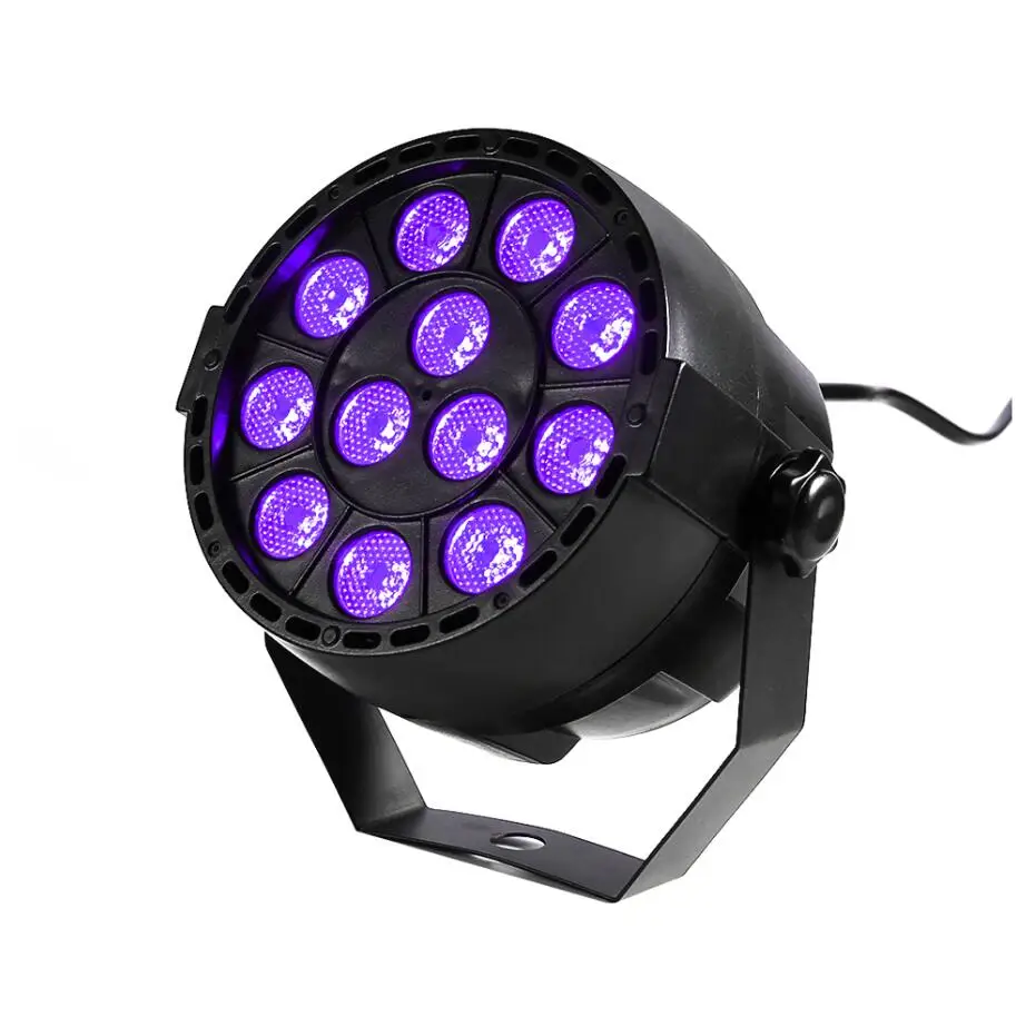 Thrisdar 36 Вт Светодиодный диско-УФ-фиолетовый черный светильник DMX512 Ультрафиолетовый Par лампа УФ для вечерние рождественские бар лампы лазерный сценический точечный светильник