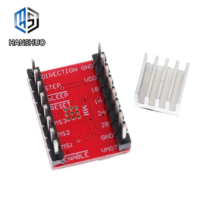 1pcs-Reprap-Stepper-Driver-A4988-Stepper-Motor-Driver-Module-with-Heatsink-for-arduino (4)
