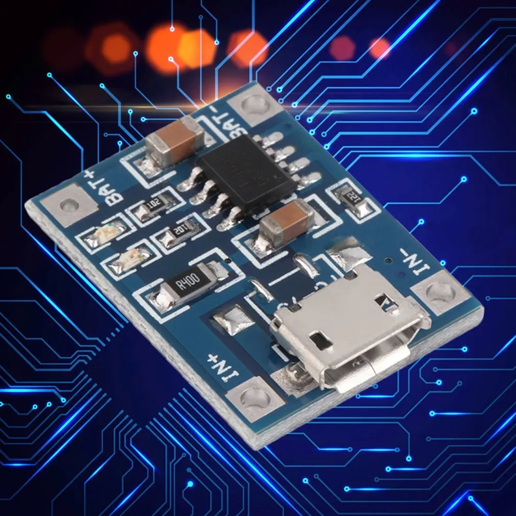 Мини микро USB 5 в 1 а TP4056 модуль литиевой батареи литий ионные аккумуляторы