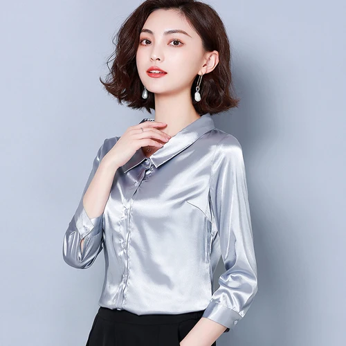 

I447632 Women Blouses Blusa Vintage Chiffon Blouse Shirt