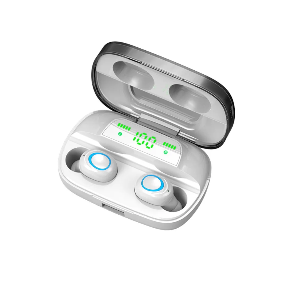 CARPRIE Bluetooth 5,0 наушники TWS Mini Stealth, беспроводная двойная спортивная Гарнитура, 3D стерео наушники, гарнитура, наушники - Цвет: WH