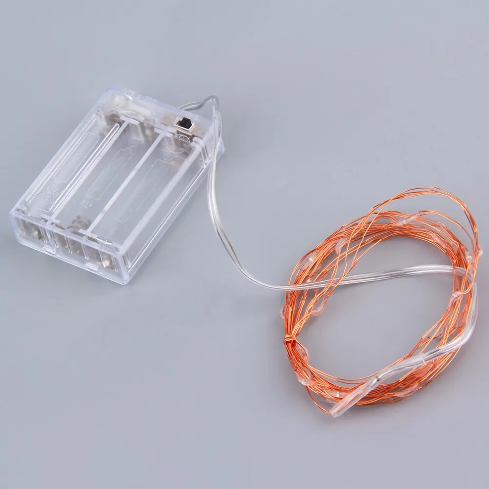 3 м 30LED медный провод рождественские вечерние гирлянды Сказочный светильник на батарейках Свадебный чудесный декоративный светильник для улицы