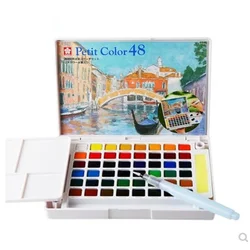 48-color Solid Watercolor Paint Set Professional Solid pigment Portable Pearlescent Aquarela Art Supplies for Artist