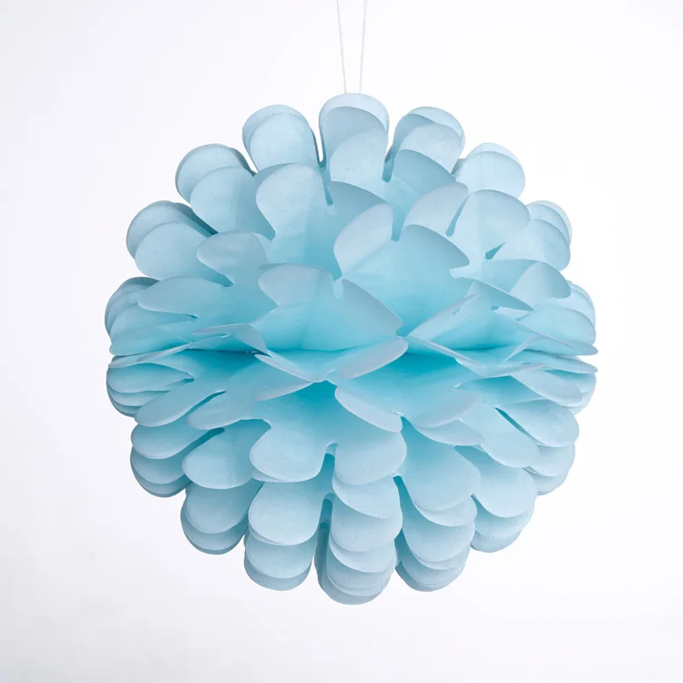 Light blue FUNNYBUNNY сотовые шары вечерние свадебные цветы настенные украшения, цветок Шары Висячие для вечерние свадьбы День рождения Домашний декор - Цвет: Light blue