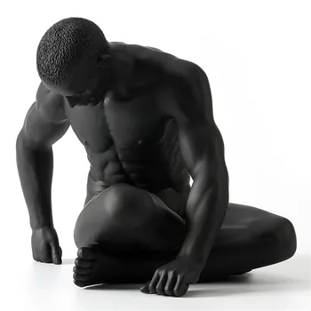 

2020 Modern Nude Male Masculinity Statue Home Decor Resin Craftwork Europe Sales Body Art Figure TV & Movie Character Retail BOX