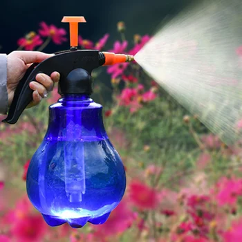 

1.5L Plant Flower Watering Can Spray Bottle Hand Pressure Kettle Plastic Small Sprayer Gardening Tool Adjustable Nozzle TE889